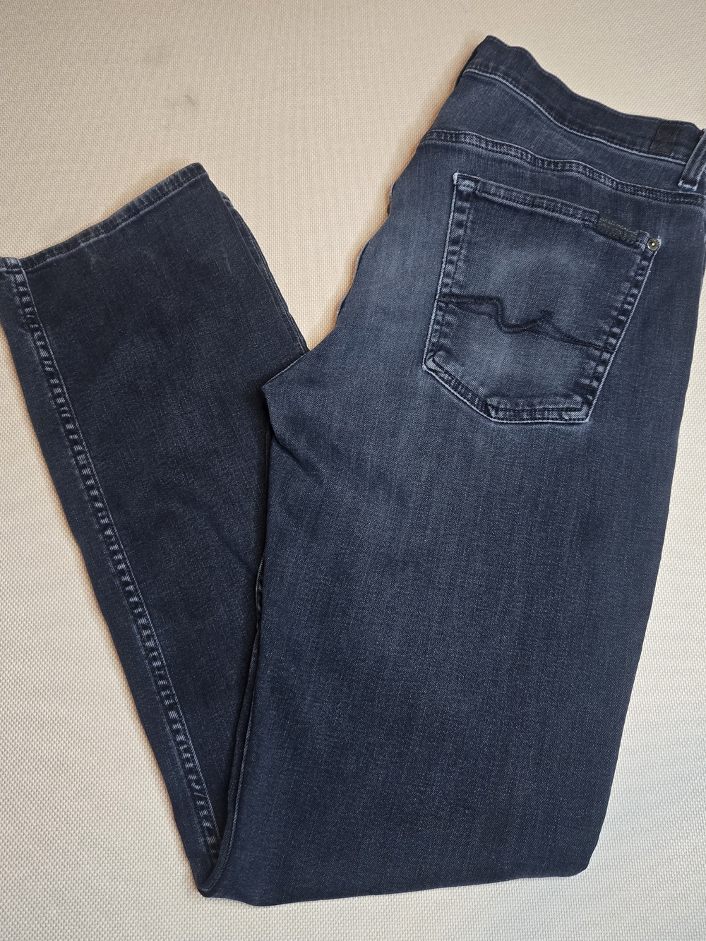 7 For All Mankind Men's Standard Jeans 34 x 33 Pants Demin Dark Wash